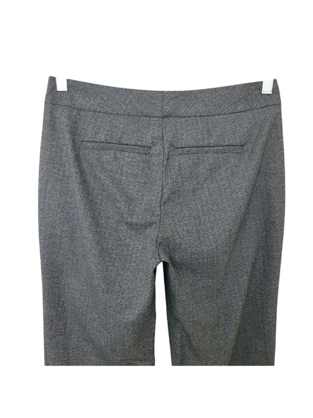 Ecru Mayfair Classic Trouser Pant Womens Size 4 Gray Blue Pockets Career NWT - Picture 4 of 7